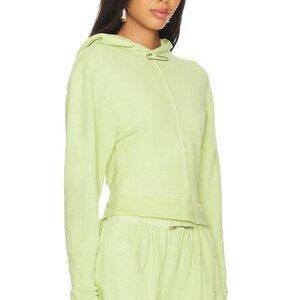 NEW SAMI MIRO Women's Mini Safety Pin Pullover Hoodie Matcha(Green) Size S